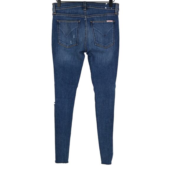 Hudson Krista Ankle S. Skinny W/ Raw Hem Denim Jeans Size 25 - Picture 4 of 7